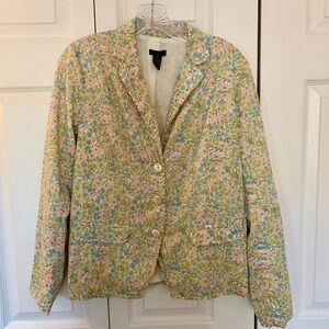 J.Crew Collection Liberty Pastel Floral Blazer, Size 8